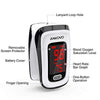 Portable ANKOVO Blood Oxygen Saturation, Heart Rate and SpO2 Levels Monitor